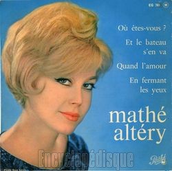 [Pochette de O tes-vous ? (Math ALTRY)]