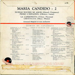 [Pochette de Buenas noches mi amor (Maria CANDIDO) - verso]