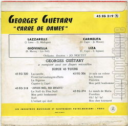 [Pochette de Carr de dames (Georges GUTARY) - verso]