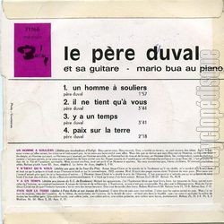 [Pochette de Un homme  souliers (Le Pre DUVAL) - verso]