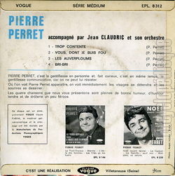 [Pochette de Trop contente (Pierre PERRET) - verso]