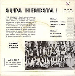 [Pochette de Hendaye en fte (ZARPA BANDA) - verso]