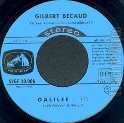 [Pochette de Je te promets (Gilbert BCAUD) - verso]