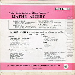 [Pochette de De Sacha Guitry  Minou Drouet (Math ALTRY) - verso]