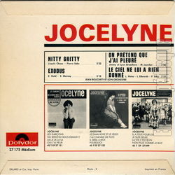 [Pochette de Nitty Gritty (JOCELYNE) - verso]