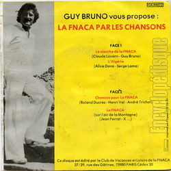 [Pochette de La FNACA par les chansons (Guy BRUNO) - verso]