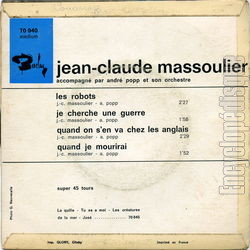 [Pochette de Les robots (Jean-Claude MASSOULIER) - verso]