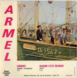 [Pochette de Quand l’t revient (ARMEL) - verso]