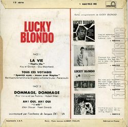 [Pochette de La vie - 15me srie (Lucky BLONDO) - verso]