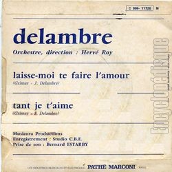 [Pochette de Laisse-moi te faire l’amour (DELAMBRE) - verso]