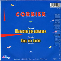 [Pochette de Bienvenue aux nouveaux (Franois CORBIER) - verso]