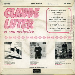 [Pochette de Titine, achte-moi un camion (Claude LUTER) - verso]