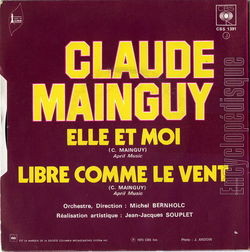 [Pochette de Elle et moi (Claude MAINGUY) - verso]