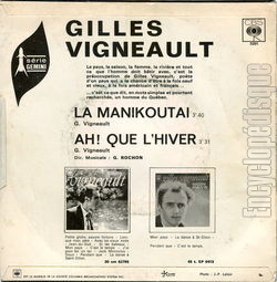 [Pochette de La Manikoutai (Gilles VIGNEAULT) - verso]