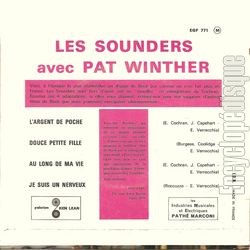 [Pochette de 100 % rock (Les SOUNDERS avec Pat WINTHER) - verso]