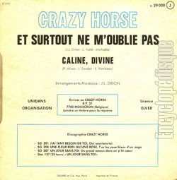 [Pochette de Et surtout ne m’oublie pas (CRAZY HORSE) - verso]