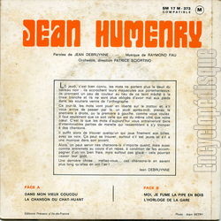 [Pochette de Dans mon vieux coucou (Jean HUMENRY) - verso]