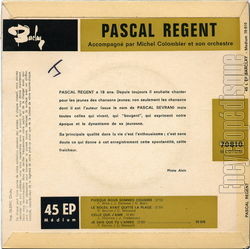 [Pochette de Puisque nous sommes cousins (Pascal RGENT) - verso]