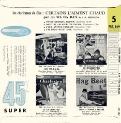 [Pochette de Charleston’s - Certains l’aiment chaud - n 5 (Les WA GA DA (Wagada)) - verso]