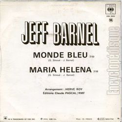 [Pochette de Monde bleu (Jeff BARNEL) - verso]