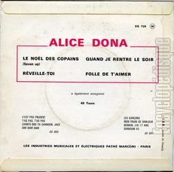 [Pochette de Le Nol des copains (Alice DONA) - verso]