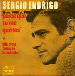 [Pochette de Sergio ENDRIGO -  Parce que tu me quittes  (Les FRANCOPHILES)]