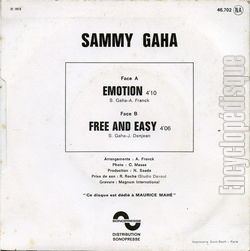 [Pochette de Emotion (Sammy GAHA) - verso]