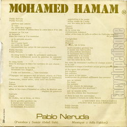 [Pochette de Pablo Neruda (Mohamed HAMAM) - verso]