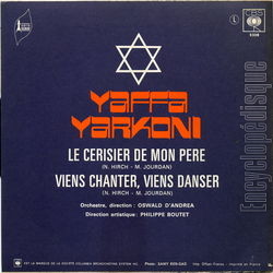 [Pochette de Le cerisier de mon pre (Yaffa YARKONI) - verso]