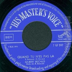 [Pochette de Pilou pilouh (Gilbert BCAUD) - verso]