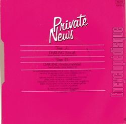 [Pochette de Darling (PRIVATE NEWS) - verso]