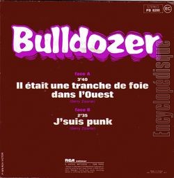 [Pochette de Il tait une tranche de foie dans l’ouest (BULLDOZER) - verso]