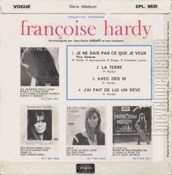 [Pochette de Je ne sais pas ce que je veux (Franoise HARDY) - verso]