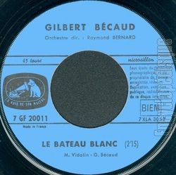 [Pochette de La grosse noce (Gilbert BCAUD) - verso]