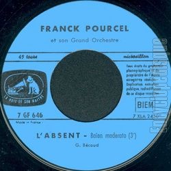 [Pochette de L’absent (Franck POURCEL)]