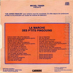 [Pochette de La marche des petits pingouins (Les JOYEUX RIGOLOS) - verso]