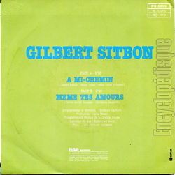 [Pochette de  mi-chemin (Gilbert SITBON) - verso]