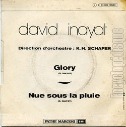 [Pochette de Nue sous la pluie (David INAYAT) - verso]