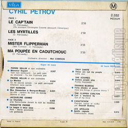 [Pochette de Le cap’tain (Cyril PTROV) - verso]