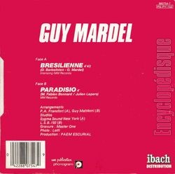 [Pochette de Brsilienne (Guy MARDEL) - verso]