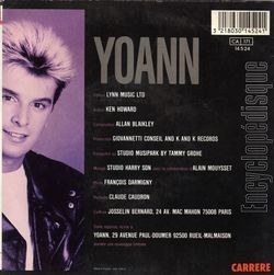 [Pochette de Hold tight (YOANN) - verso]