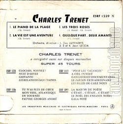 [Pochette de Le piano de la plage (Charles TRENET) - verso]