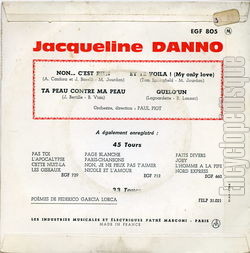 [Pochette de Non…c’est rien (Jacqueline DANNO) - verso]