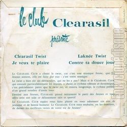 [Pochette de Clearasil "Nouveau aux USA" (PUBLICIT) - verso]