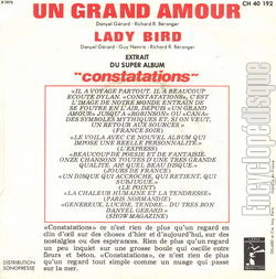 [Pochette de Un grand amour (Danyel GRARD) - verso]