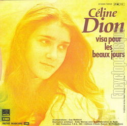 [Pochette de D’amour ou d’amiti (Cline DION) - verso]