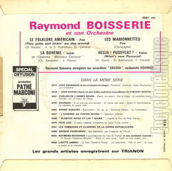 [Pochette de Le folklore amricain (Raymond BOISSERIE) - verso]