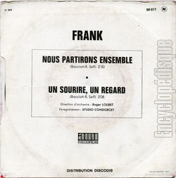 [Pochette de Nous partirons ensemble (FRANK) - verso]