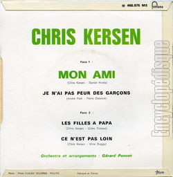 [Pochette de Mon ami (Chris KERSEN) - verso]