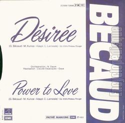 [Pochette de Dsire (Gilbert BCAUD) - verso]